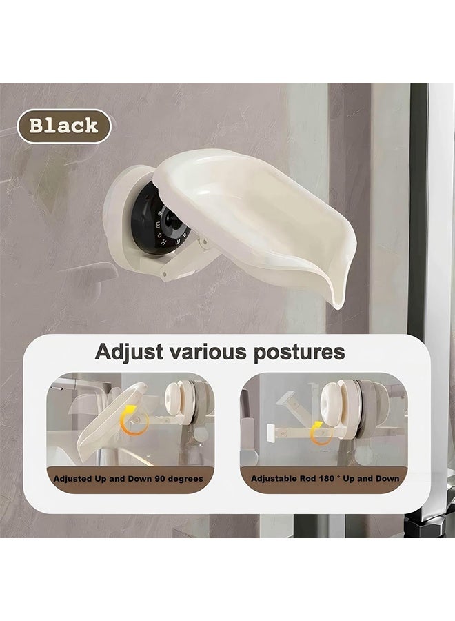 Strong Suction Soap Dish, Wall Mount Adhesive Holder for Shower and Bathroom, No-Spill Fast Drying Soap Saver - Image 5